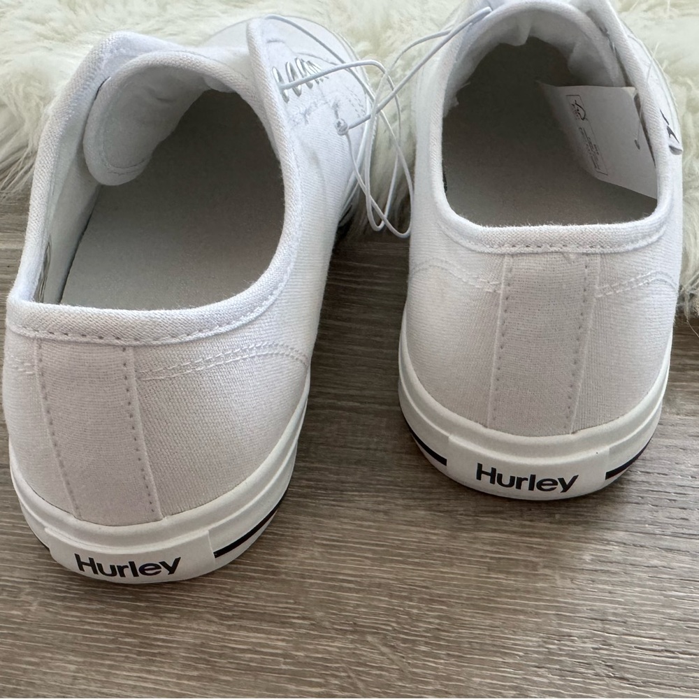 👟💕🤍HURLEY Women's Slip On No Laces Sneakers White Size 7.5 - Picture 7 of 8